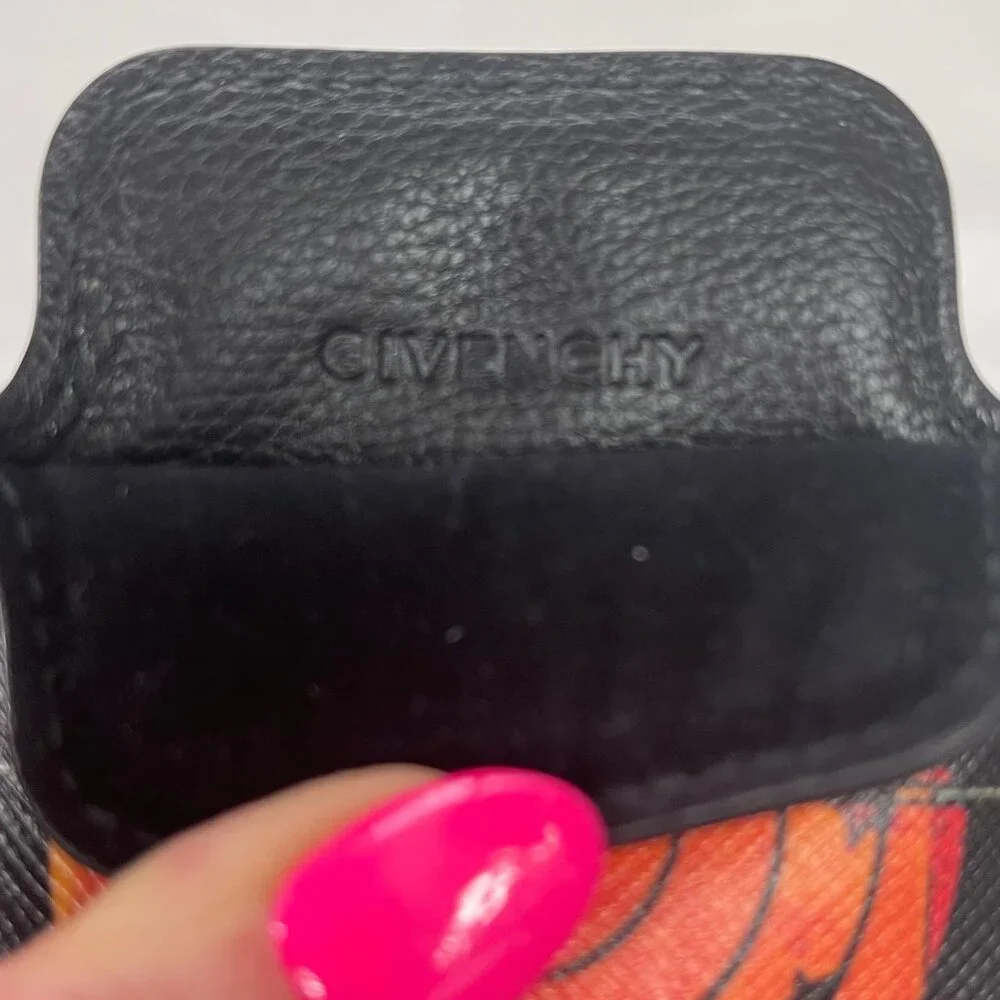 NIB Auc Givenchy Printed Bullseye Coated Canvas Phone Case